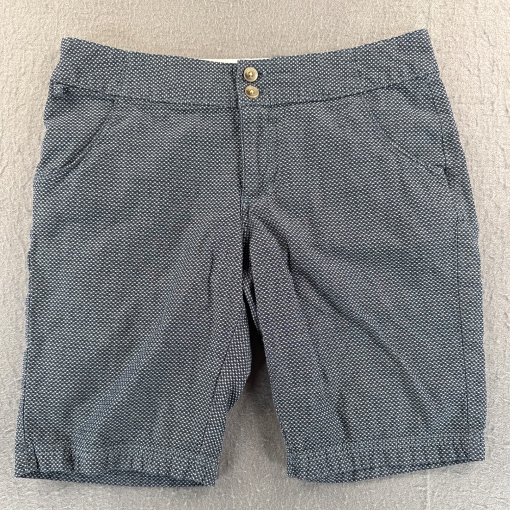 Columbia PFG Womens Gray White Diamond Print Omni-Shade Fishing Shorts Size 6